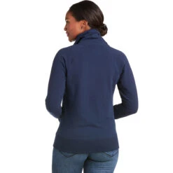 Ariat Team Logo Full Zip Ladies Sweatshirt - Team Navy -Wahl Sales 2024 10037512 c1146 alt2