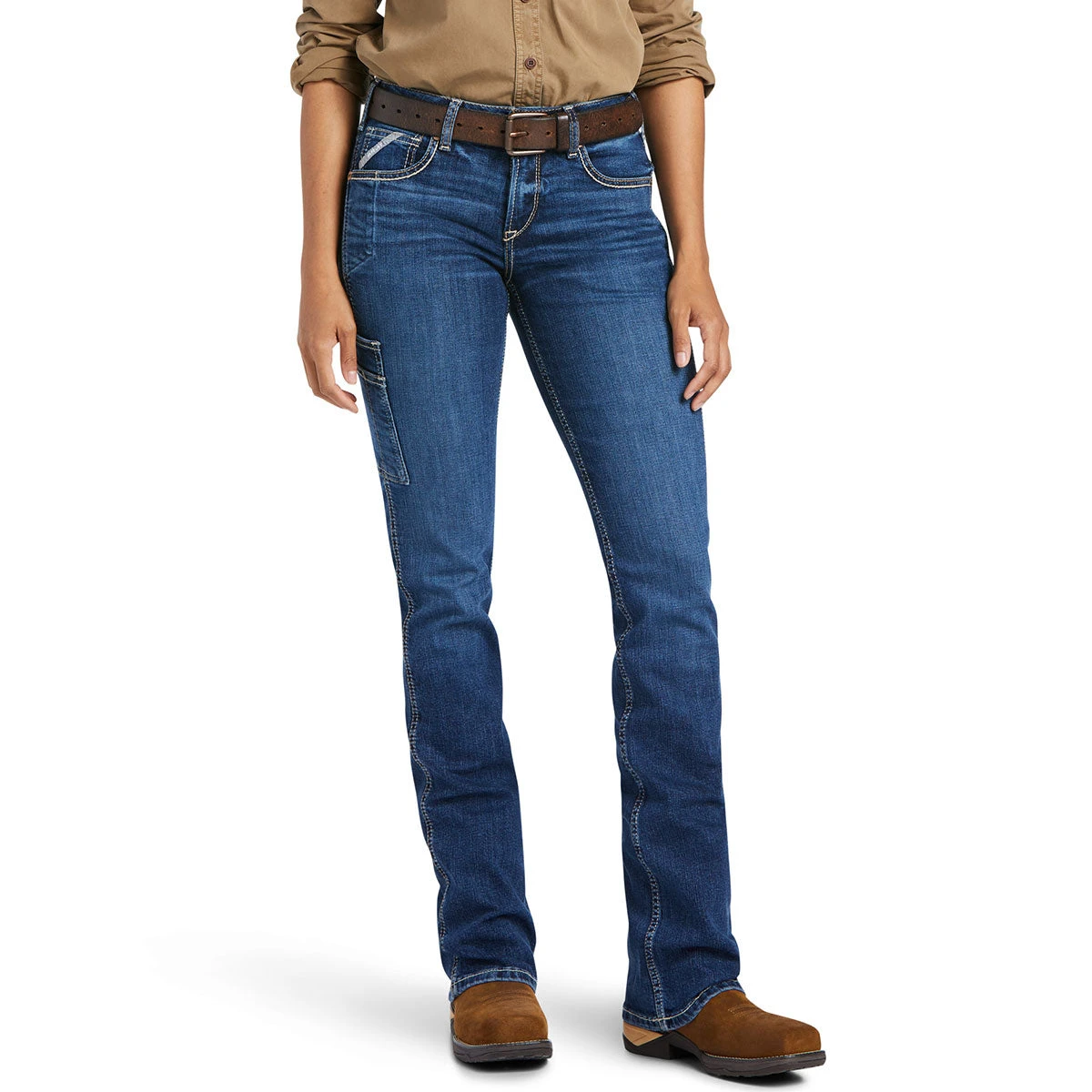 Ariat Rebar Riveter Straight Leg Ladies Jeans 9 Ariat Rebar Riveter Straight Leg Ladies Jeans - Image 7