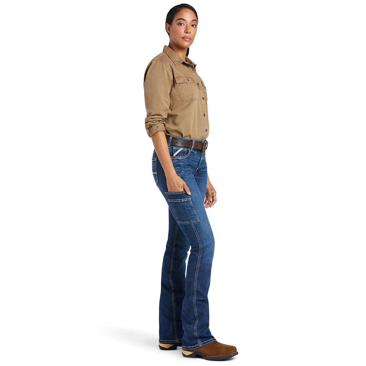 Ariat Rebar Riveter Straight Leg Ladies Jeans 3 Ariat Rebar Riveter Straight Leg Ladies Jeans