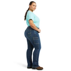 Ariat Rebar Riveter Straight Leg Ladies Jeans - Plus Size -Wahl Sales 2024 10039143 c1131 alt3