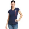 Ariat Vertical Logo Short Sleeve Ladies Tee -Wahl Sales 2024 10039227 c1146