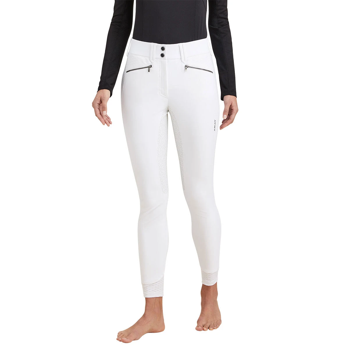 Ariat Tri Factor X Bellatrix Full Seat Ladies Breech- White 4 Ariat Tri Factor X Bellatrix Full Seat Ladies Breech- White - Image 2