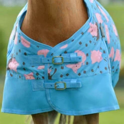 Saxon Pony Lightweight Turnout Blanket - Pig Print -Wahl Sales 2024 101622 c1137 alt1