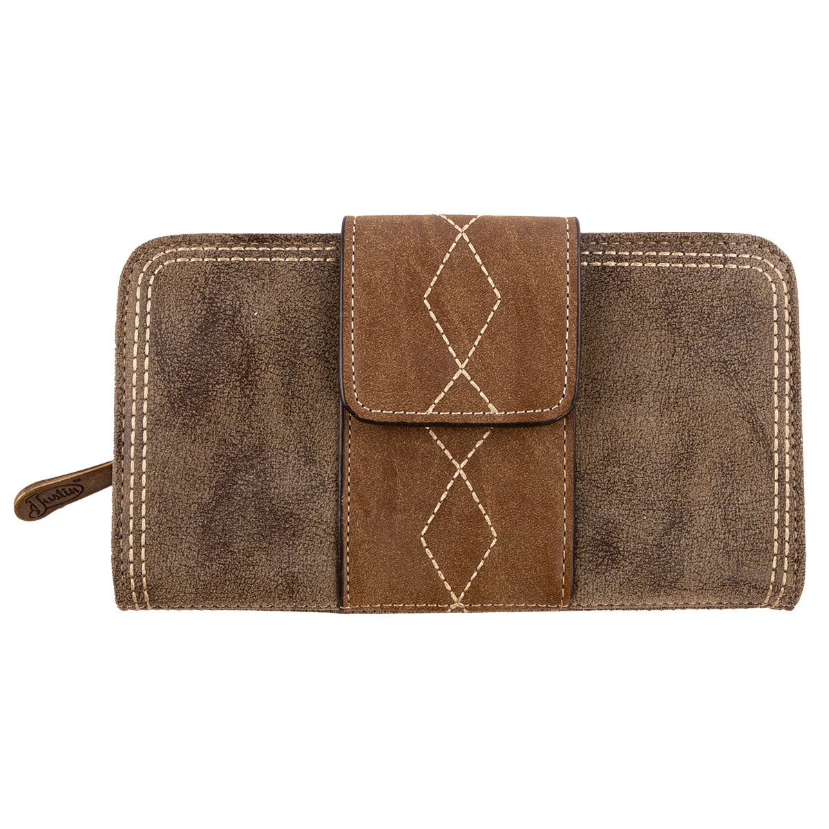 Justin Weathered Brown Ladies Wallet 6 Justin Weathered Brown Ladies Wallet - Image 4