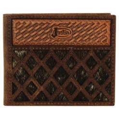 Justin Back Pocket Bifold Mens Wallet - Brindle Inlay 9 Justin Back Pocket Bifold Mens Wallet - Brindle Inlay -Wahl Sales 2024 2172768w3
