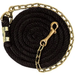 Weaver Leather Weaver Poly Lead With Brass Plated Chain - 8ft -Wahl Sales 2024 35 2125 c1105 a06df5a9 ac99 45e7 808a 4dd0ec0cd9ce