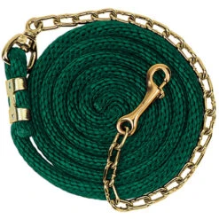 Weaver Leather Weaver Poly Lead With Brass Plated Chain - 8ft -Wahl Sales 2024 35 2125 c1129