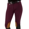 ROMFH Sarafina Euroseat Knee Patch Ladies Breech - Burgundy -Wahl Sales 2024 468455 c1110