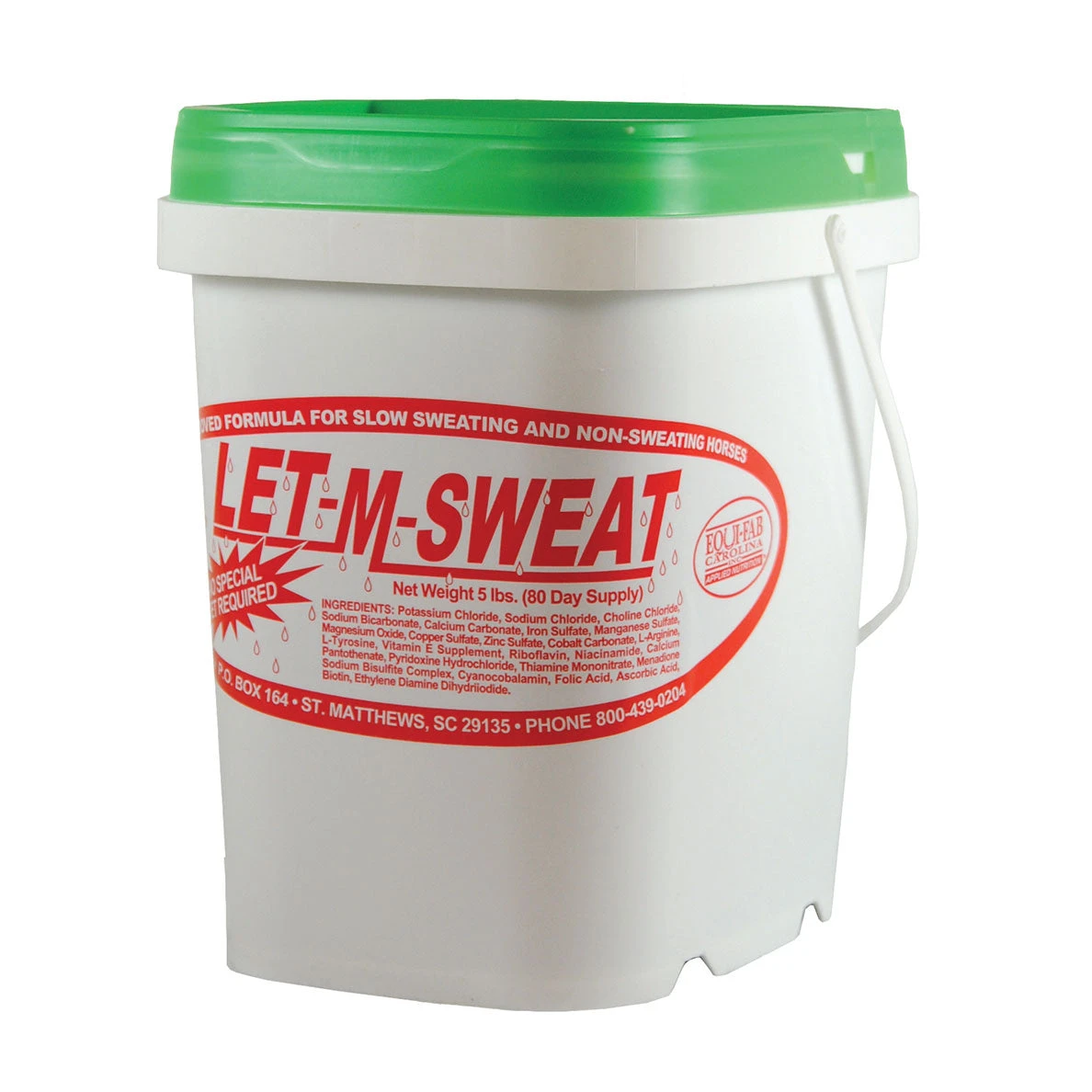 Equi-Fab Let-M-Sweat 5 Lb 3 Equi-Fab Let-M-Sweat 5 Lb