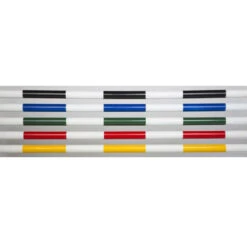 Burlingham Sports Striped Perfect Poles 10 Foot - Set Of 8
