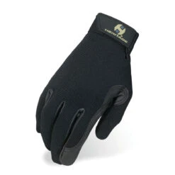 Heritage Performance Kids Riding Glove Black