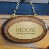 Custom Wood And Brass Oval Stall Plaque -Wahl Sales 2024 WD101 Oval