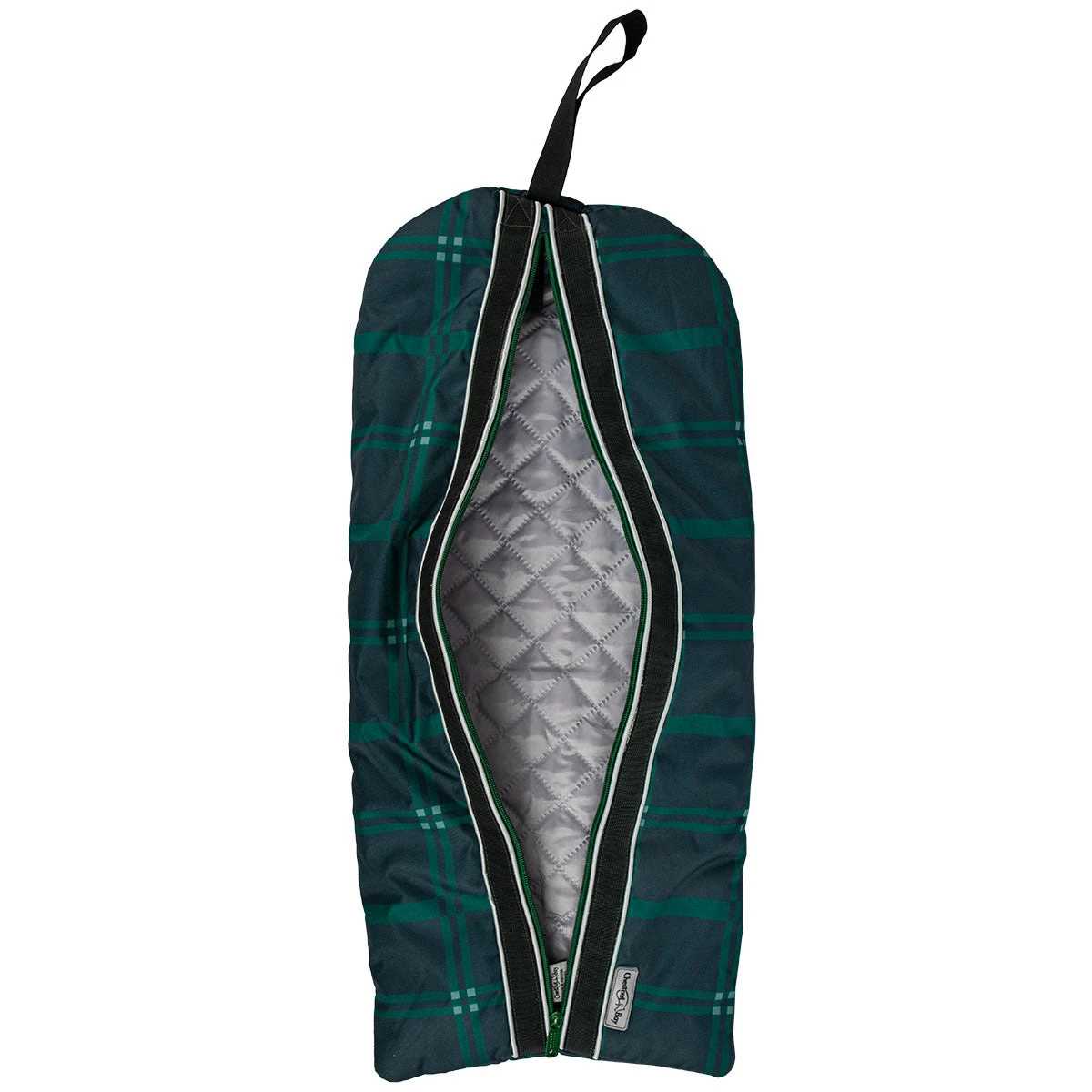 Chestnut Bay Quilted Bridle Bag - Hunter Plaid 4 Chestnut Bay Quilted Bridle Bag - Hunter Plaid - Image 2