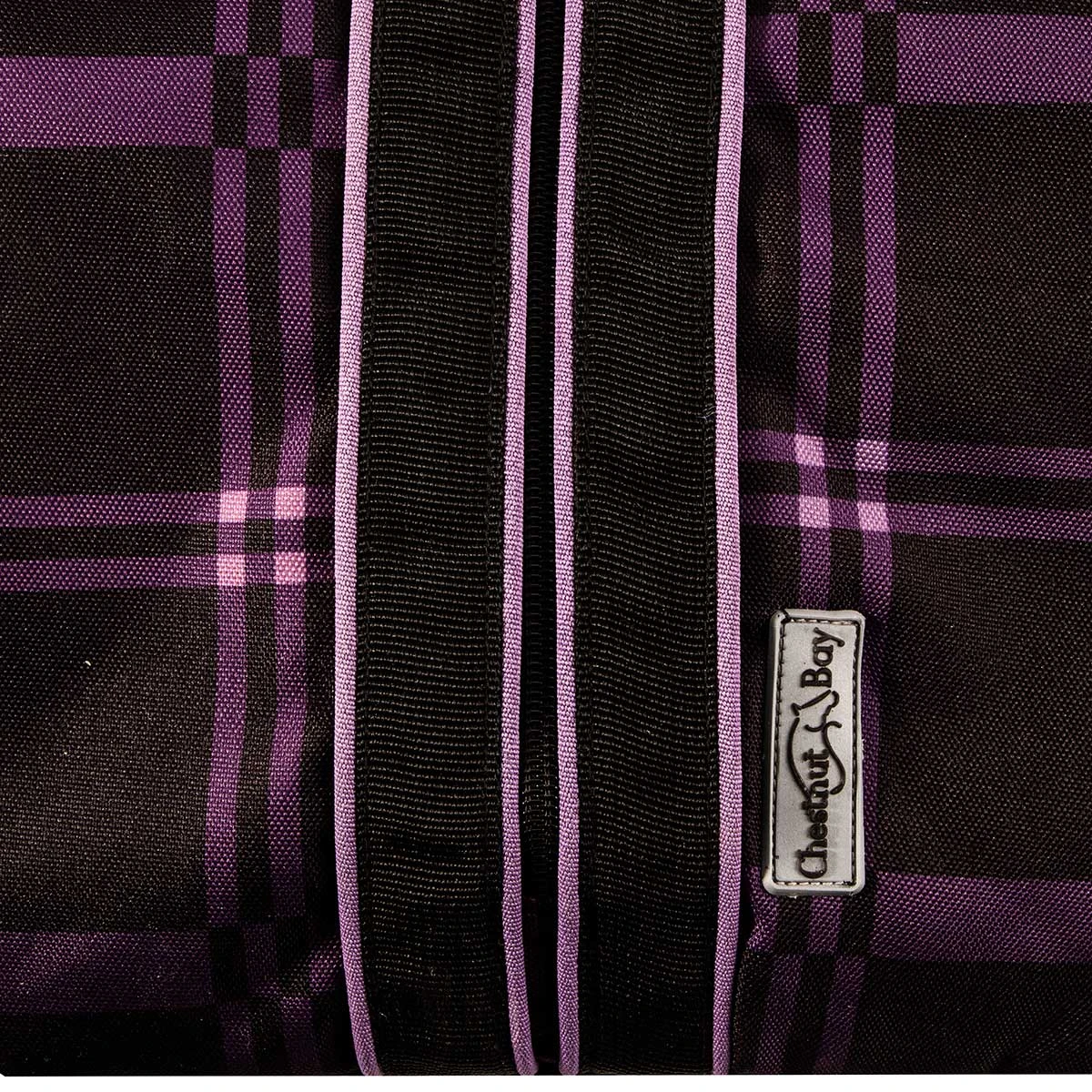 Chestnut Bay Quilted Lined Bridle Bag - Black Plaid 7 Chestnut Bay Quilted Lined Bridle Bag - Black Plaid - Image 5