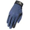 Heritage Performance Ladies Riding Glove - Navy Polka Dot -Wahl Sales 2024 hg120 l c1146