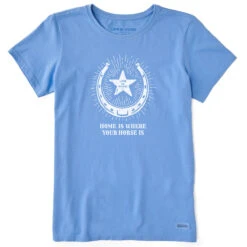 Life Is Good Home Is Where Your Horse Is Ladies Tee