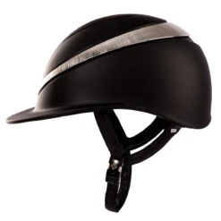 Charles Owen Halo CX Luxe MIPS -Black Matte With Platinum Ring -Wahl Sales 2024 myhal cx2 c1105 alt1