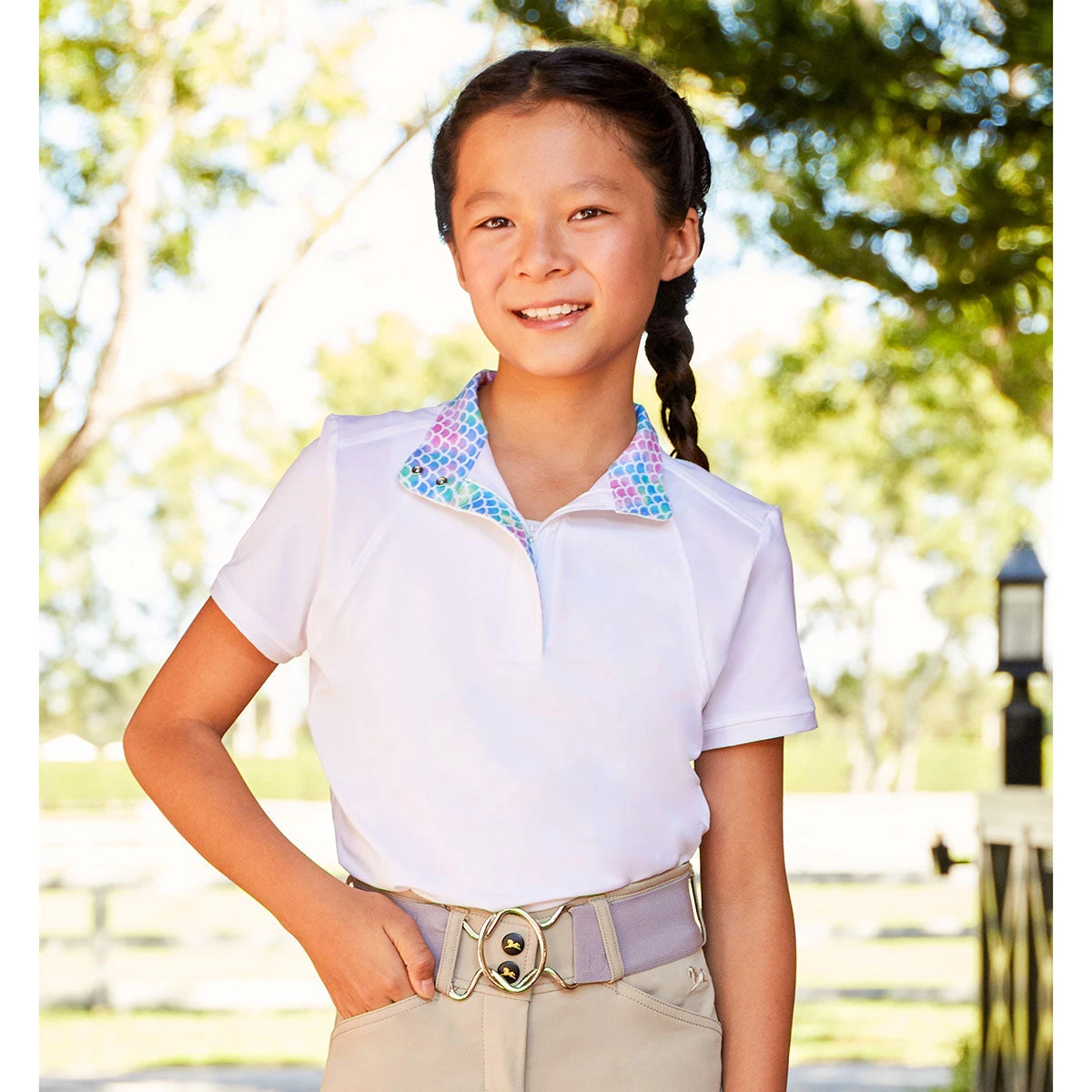 RJ Classics Sadie Jr. 37.5 SS Girls Show Shirt - Mermaid 4 RJ Classics Sadie Jr. 37.5 SS Girls Show Shirt - Mermaid - Image 2