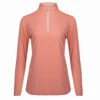 Tailored Sportsman Ice Fil Long Sleeve Ladies Quarter Zip - Peony -Wahl Sales 2024 zt1752 pes c1185